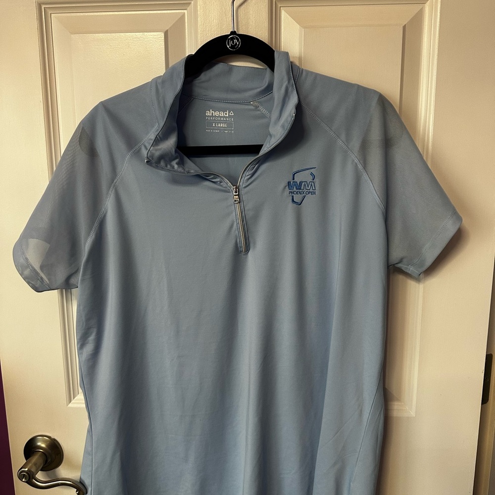 Golf tee women’s size extra large short sleeve light blue from Waste Management